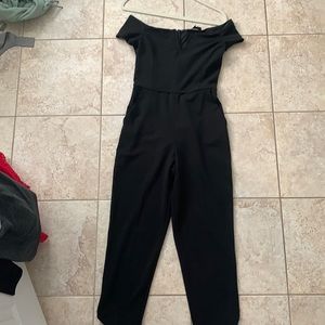 Black dynamite jumpsuit - with pockets